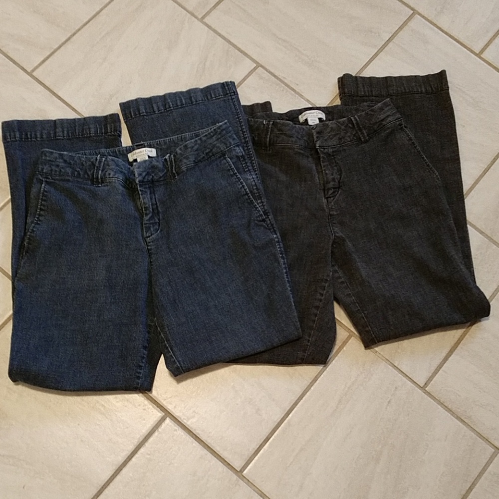 Coldwater Creek Bundle of Blue/BlackTrouser Jeans
